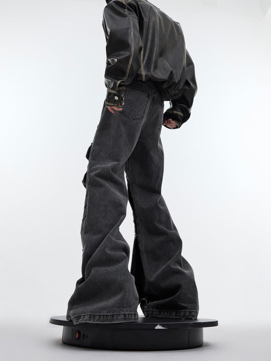 Pantalones Vintage Holgados de Pierna Ancha con Bolsillos Grandes para Hombre - Image 5