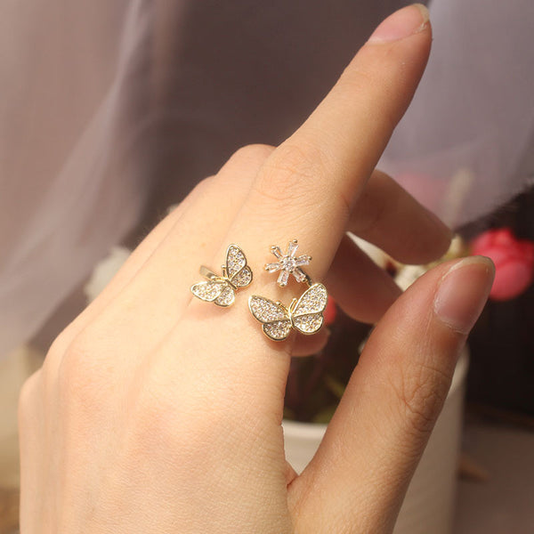 Anillo de Mariposa con Micro Circón - Image 10