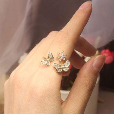 Anillo de Mariposa con Micro Circón - Image 10