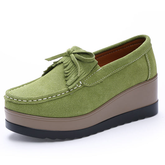 Zapatos Casuales para Mujer con Diseño de Moño y Plataforma Gruesa - Image 9