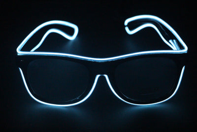 Gafas LED EL Wire 7 Colores Intermitentes - Accesorios Luminosos para Fiestas