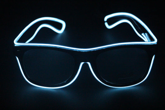 Gafas LED EL Wire 7 Colores Intermitentes - Accesorios Luminosos para Fiestas