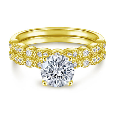 Anillo de Plata 925 con Diamante Simulado Chapado en Oro Rosa - Juego de Anillos de Moda Resistente al Deslustre - Image 17