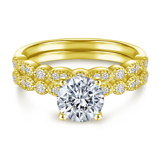 Anillo de Plata 925 con Diamante Simulado Chapado en Oro Rosa - Juego de Anillos de Moda Resistente al Deslustre - Image 17