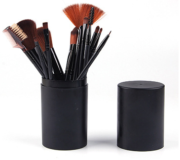 Set de 12 Brochas de Maquillaje Profesional - Rubor, Sombra y Delineador - Image 6