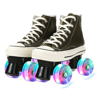 Patines de Cuatro Ruedas en Lona para Adultos - Hombre y Mujer - Image 8