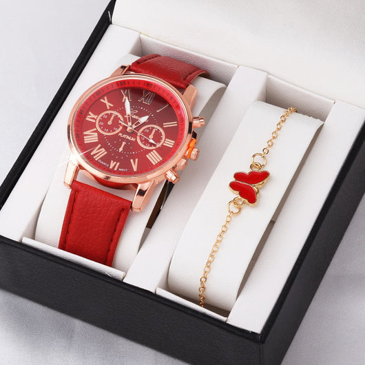 Reloj Mariposa Multicolor Doble Capa para Mujer - Image 6