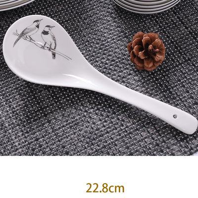 Plato Hondo de Porcelana Bone China Estilo Europeo Creativo - Image 28