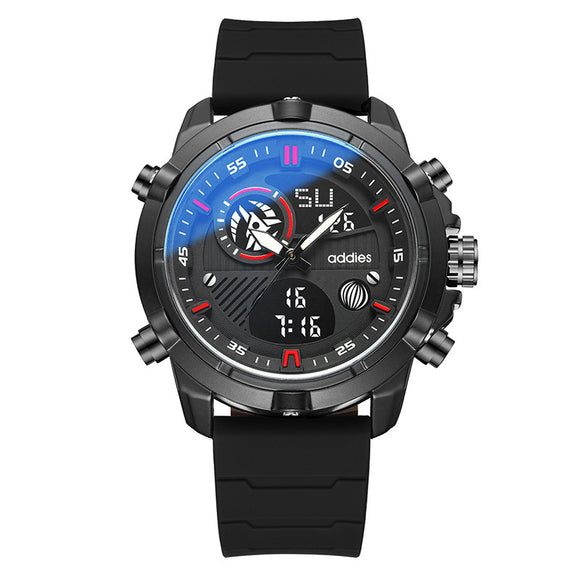 Reloj Deportivo para Hombre con Esfera Luminosa y Detalles en Metal