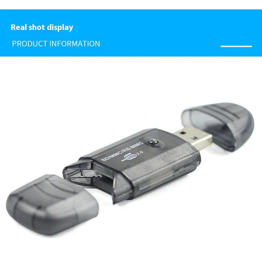 Lector de Tarjetas USB Transparente con LED Creativo - Image 25