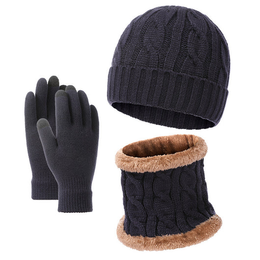 Conjunto Abrigador de Gorro, Bufanda y Guantes Tejidos Estilo Europeo - Image 4