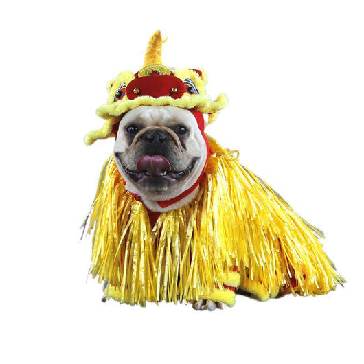 Disfraz de Danza del León para Mascotas - Transformación de Año Nuevo - Image 6