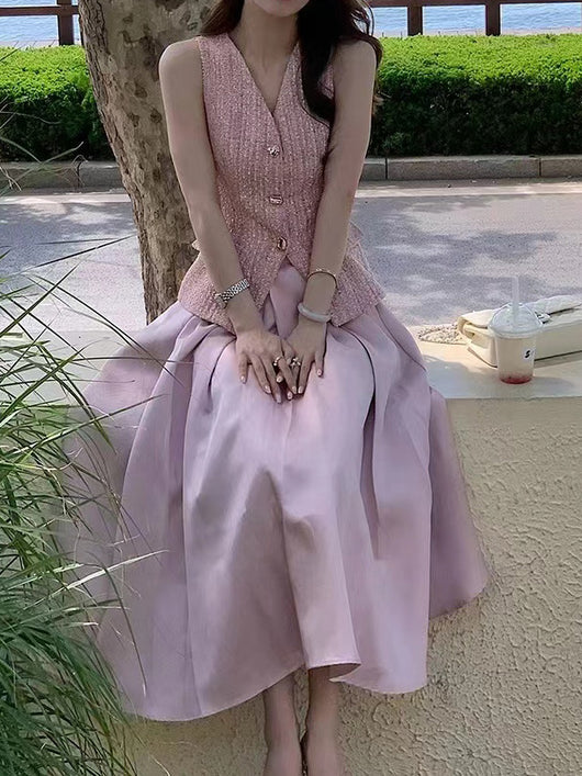 Conjunto Vestido Midi con Top Fresco para Verano - Image 10