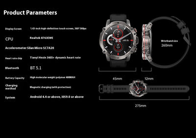 Reloj Inteligente AK56 con Llamadas Bluetooth para Actividades al Aire Libre - Image 30