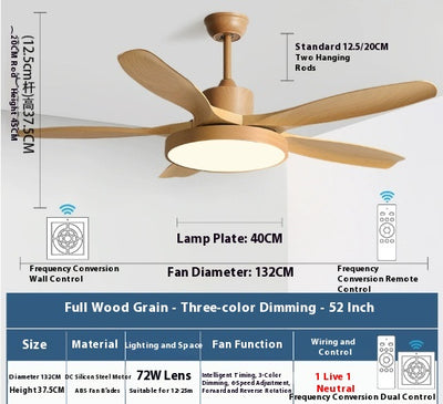 Ventilador de Techo con Luz y Bajo Consumo de Energía - Image 8