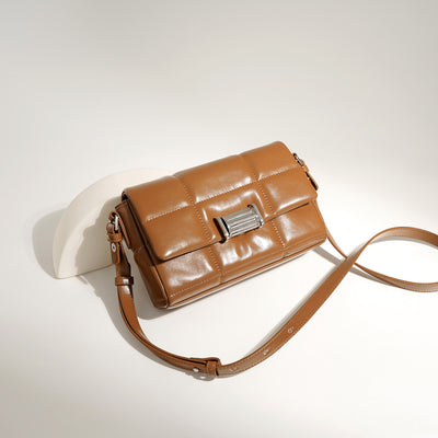 Bolso Cuadrado Pequeño de Cuero Suave para Mujer - Image 8