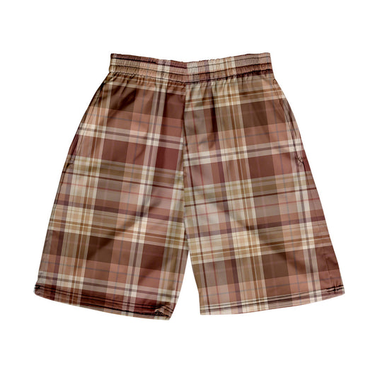Shorts Casuales a Cuadros para Hombre - Pantalones de Playa - Image 3