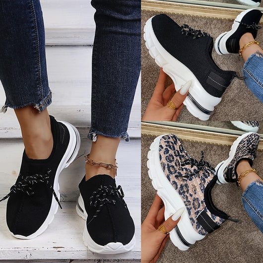 Zapatillas Plataforma Estampado Leopardo para Mujer - Sneakers Casuales Cómodos - Image 11