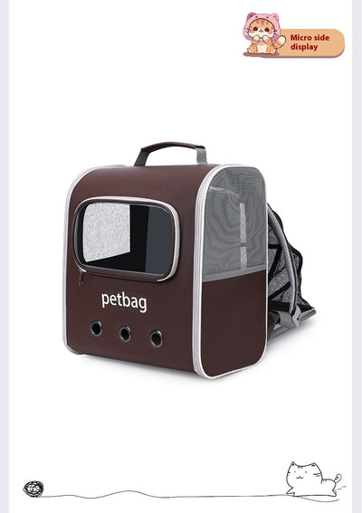 Mochila Transportadora para Gatos de Gran Capacidad Expandible con Ventana Transparente - Image 21
