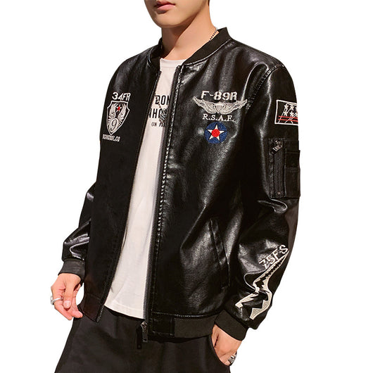 Chaqueta de Cuero para Motociclista con Bordados Exclusivos - Image 10