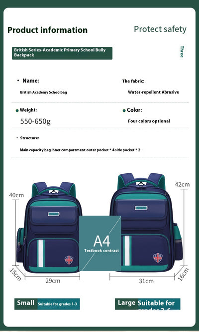 Mochila Escolar Ergonómica de Protección Espinal para Niños - Image 15