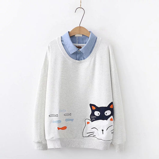 Suéter Infantil de Gato Manga Larga - Image 14