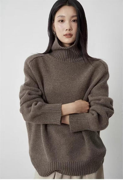 Suéter de Cuello Alto en Lana para Mujer - Image 14