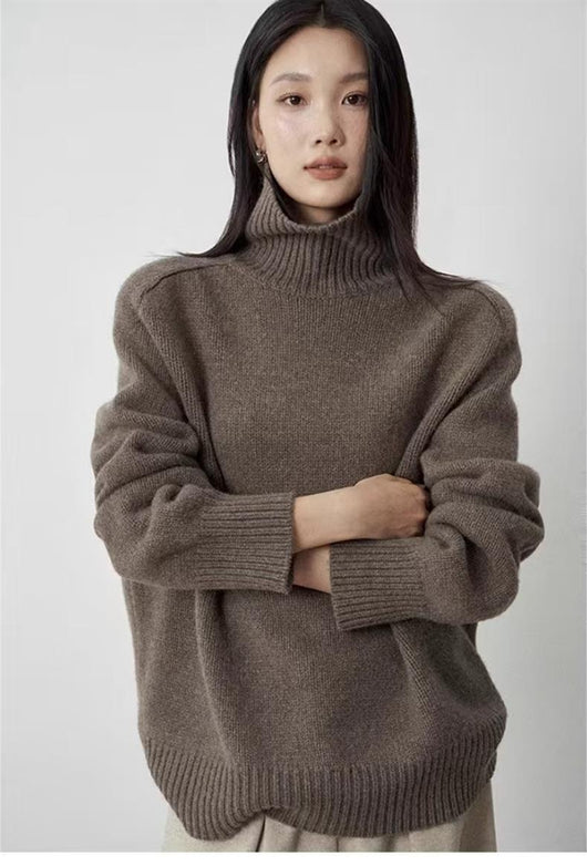 Suéter de Cuello Alto en Lana para Mujer - Image 14
