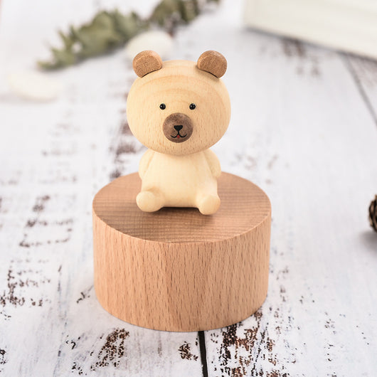 Caja de Música Miniatura de Madera con Diseño Infantil - Image 2