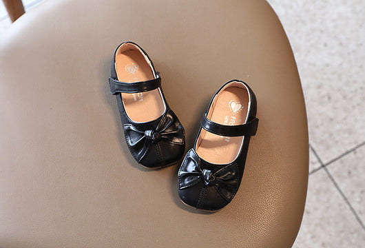 Zapatos de Cuero Infantiles Estilo Colegio Británico con Moño - Image 11