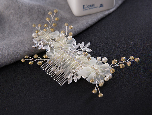 Tocado de Flores de Cristal Hecho a Mano - Elegancia y Estilo - Image 3