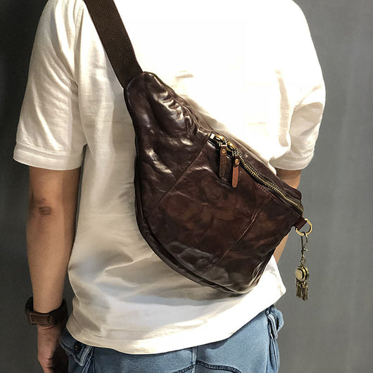 Bolsa de Pecho en Cuero Genuino First Layer para Hombre - Image 12