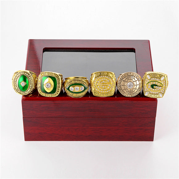 Anillo Conmemorativo Green Bay Packers - Juego de 6 Años