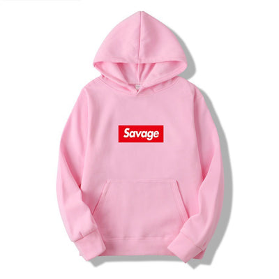 Sudadera con Capucha SAVAGE Estilo de Pareja - Diseño Estampado con Forro Polar - Image 23