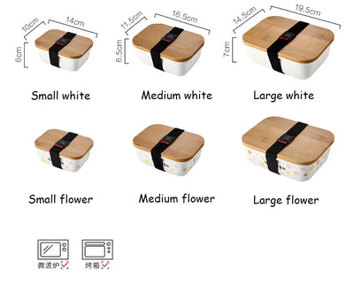 Recipiente de Cerámica Japonesa para Refrigerador - Caja Multiusos con Tapa - Image 7
