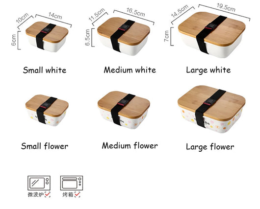 Recipiente de Cerámica Japonesa para Refrigerador - Caja Multiusos con Tapa - Image 7