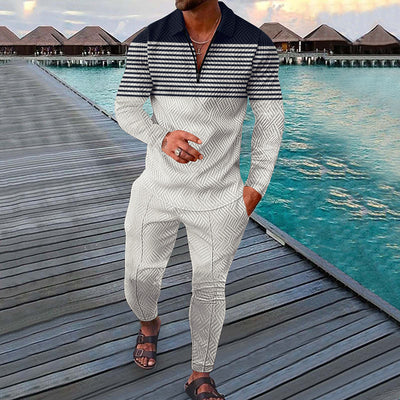 Conjunto Deportivo Otoñal de Dos Piezas para Hombre - Pantalón Largo y Sudadera - Image 27
