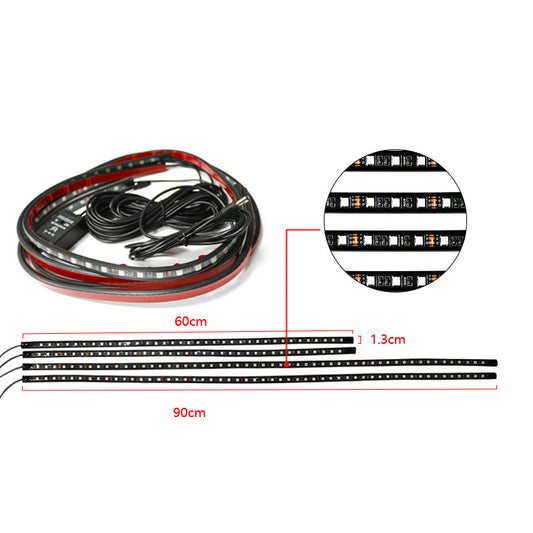 Luz LED Decorativa para Chasis de Auto con Efecto Neón Multicolor