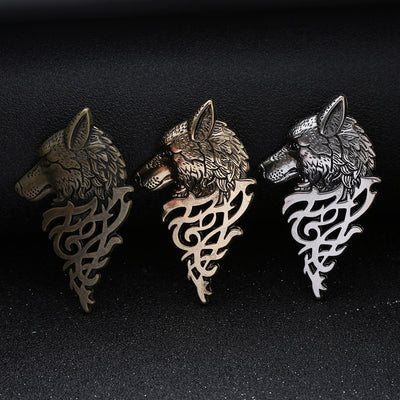 Broche Vintage Punk Lobo para Hombre - Pin de Solapa Elegante para Traje y Camisa - Image 4