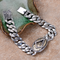Eye of God Bracelets & Thai Master Sculpture Vintage Phoenix and Cross Solid 925 Sterling Plated Men's Punk Bracelet 19cm default