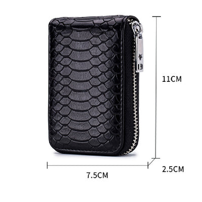 Monedero Pequeño para Tarjetas y Monedas con Patrón de Serpiente para Mujer - Image 6