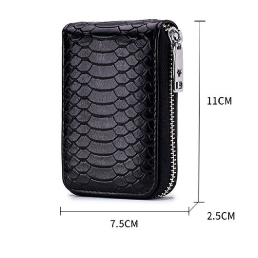 Monedero Pequeño para Tarjetas y Monedas con Patrón de Serpiente para Mujer - Image 6