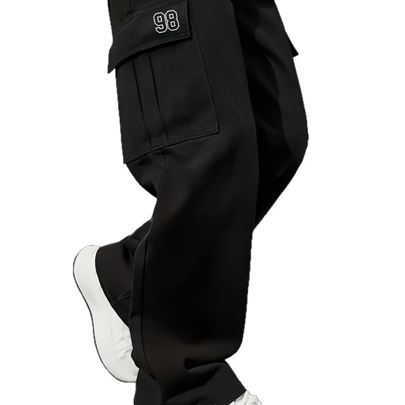 Pantalones de Trabajo Holgados con Cordón Ajustable para Hombre