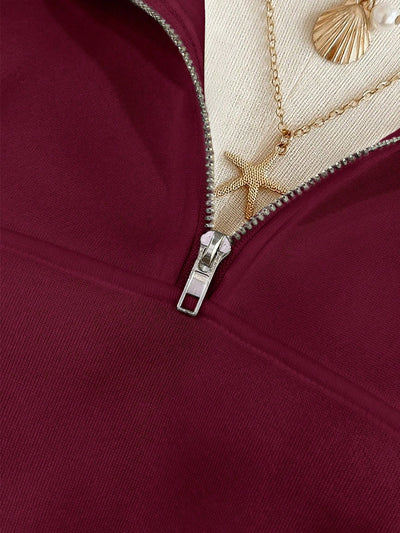 Sudadera Hoodie Holgada para Mujer en Fleece - Image 16