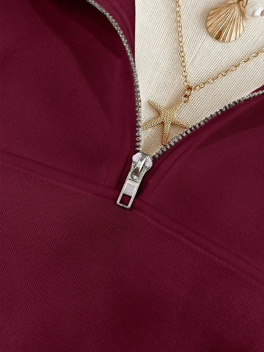 Sudadera Hoodie Holgada para Mujer en Fleece - Image 16