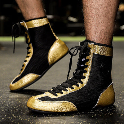 Zapatos Profesionales de Boxeo y Lucha Libre para Entrenamiento Indoor
