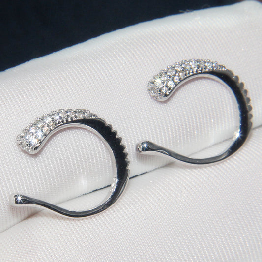 Aretes de Plata 925 sin Perforación - Clips Ajustables para Hueso de Oreja con Estilo