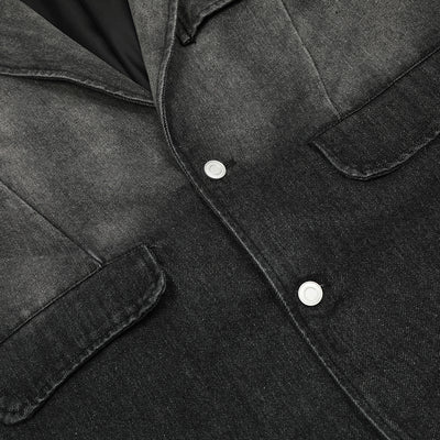 Chaqueta Denim con Degradado Tinta - Moda Casual Premium para Hombre - Image 4