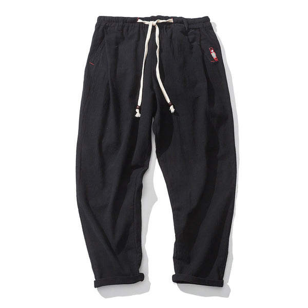 Pantalones Harem de Nueve Puntos para Hombre