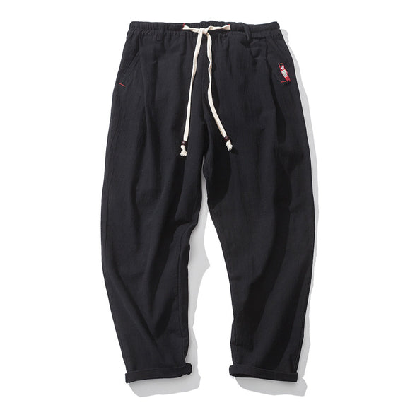 Pantalones Harem de Nueve Puntos para Hombre